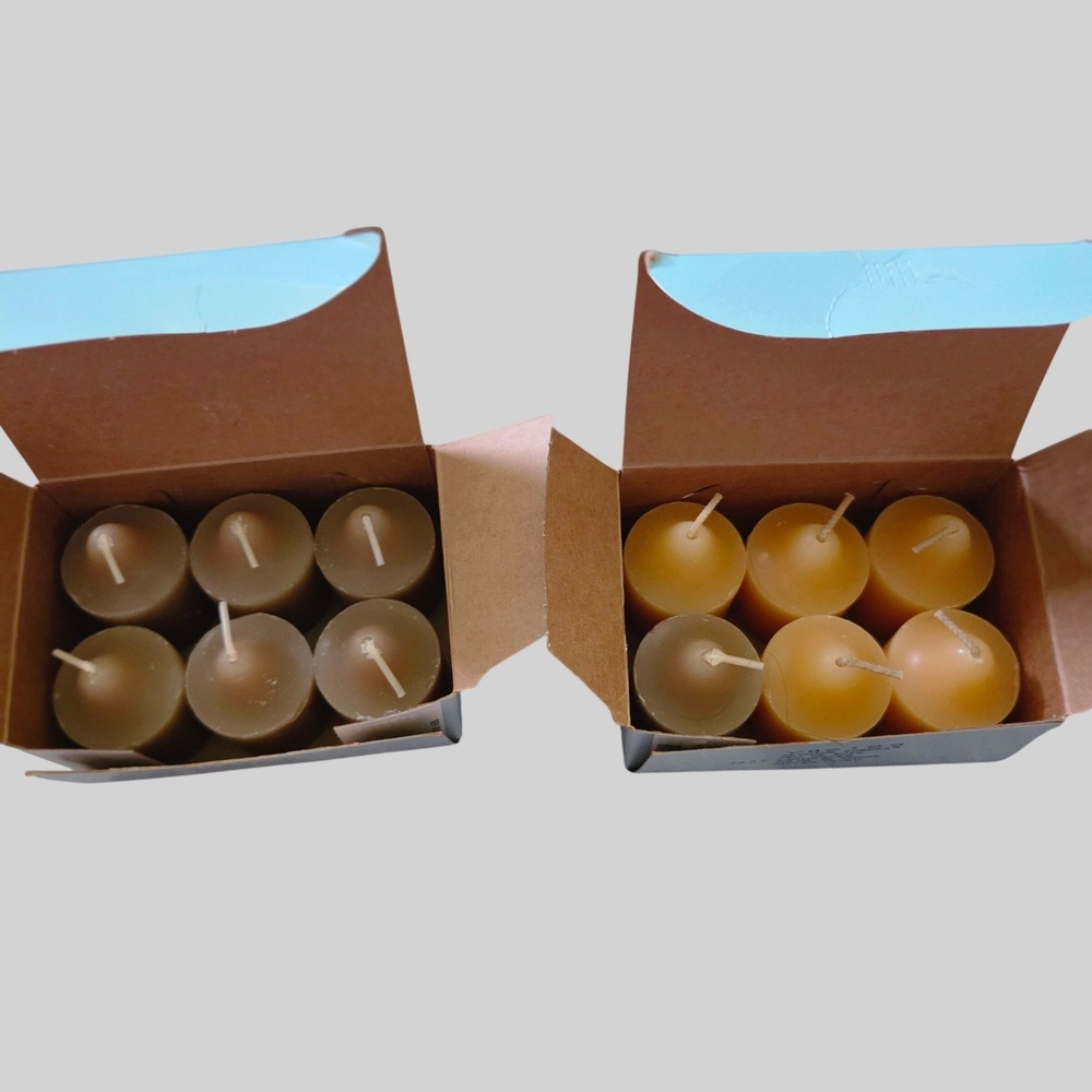 Vintage PartyLite Votive Candles Lot of 12 Cedar Patchouli & Glowing Embers RARE